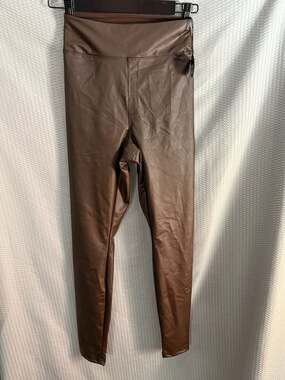 OFFLINE by Aerie Real Luxe Faux Leather Leggings in Rich Brown